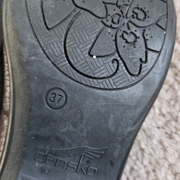 Dansko Olivia Loafer Womens 37 Brown Leather Pebble stone Slip-on Comfort Shoe - Picture 7 of 7